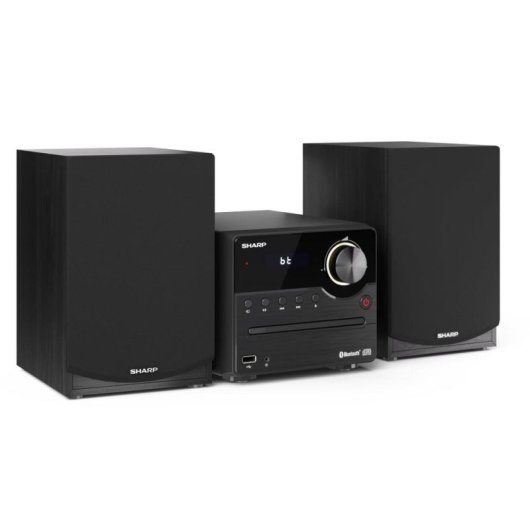 Micro Systeem Sharp XL-B512 45W RMS Bluetooth 5.0 Zwart Hout