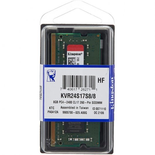 Kingston ValueRAM SO-DIMM DDR4  2400MHz 8GB CL17