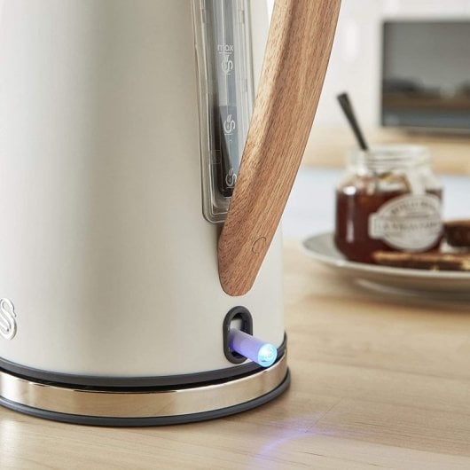 Swan Nordic Frühstücksset Mikrowelle 20L + Wasserkocher + Toaster 2 Scheiben weiß