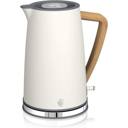 Swan Nordic Frühstücksset Mikrowelle 20L + Wasserkocher + Toaster 2 Scheiben weiß