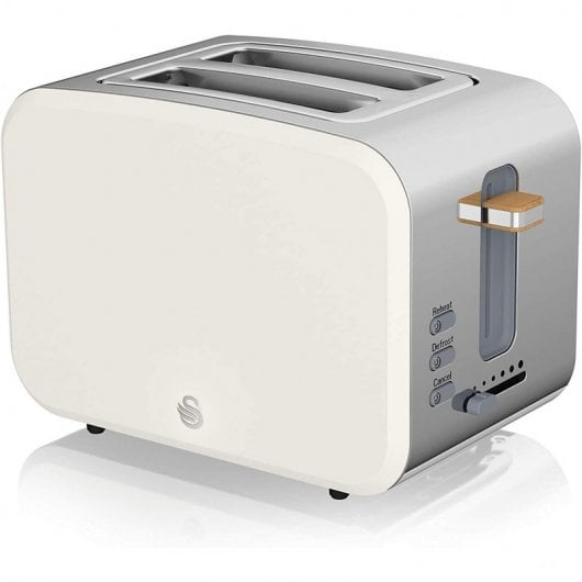 Swan Nordic Frühstücksset Mikrowelle 20L + Wasserkocher + Toaster 2 Scheiben weiß