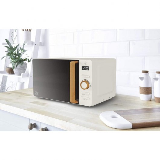 Swan Nordic Frühstücksset Mikrowelle 20L + Wasserkocher + Toaster 2 Scheiben weiß