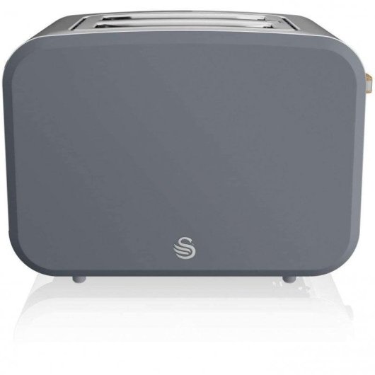 Set petit-dejeuner Swan Nordic avec grille-pain 2 fentes larges 900 W, 6 niveaux et bouilloire 1,7 L, gris