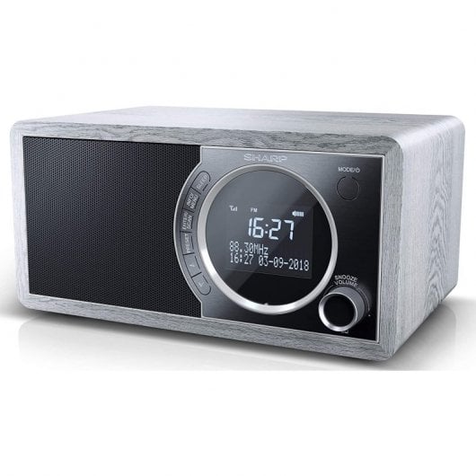 Sharp DR-450 Radio Despertador FM/Bluetooth/DAB+ Gris