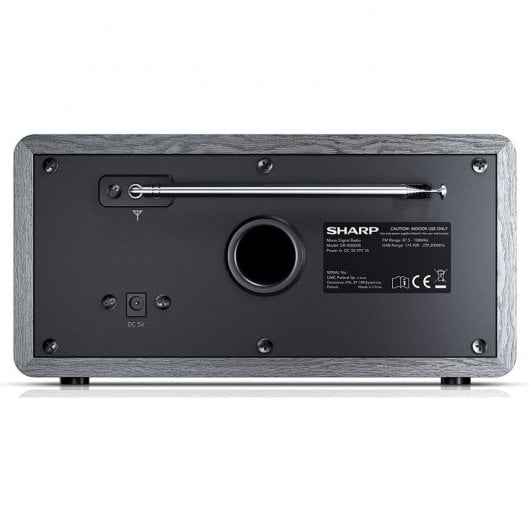 Sharp DR-450 Radio Despertador FM/Bluetooth/DAB+ Gris