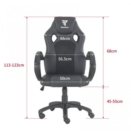 Tempest F12 Cadeira Gaming Preta
