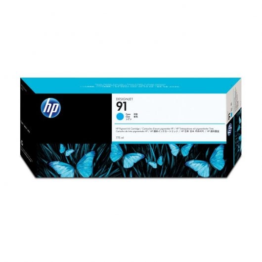 HP 91 775 ml pigmentblekkpatron med Vivera-blekk, cyan cartuccia d'inchiostro 1 pz