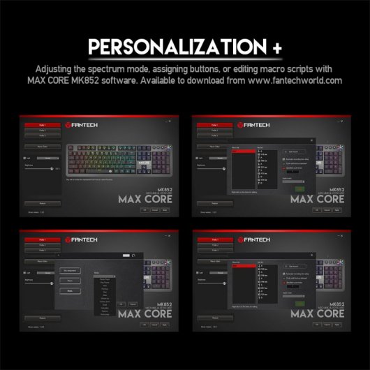 Fantech Max Core MK852 Teclado Gaming Negro