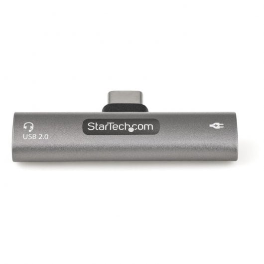 StarTech Adaptador de Audio y Carga USB-C Macho/Hembra Plata