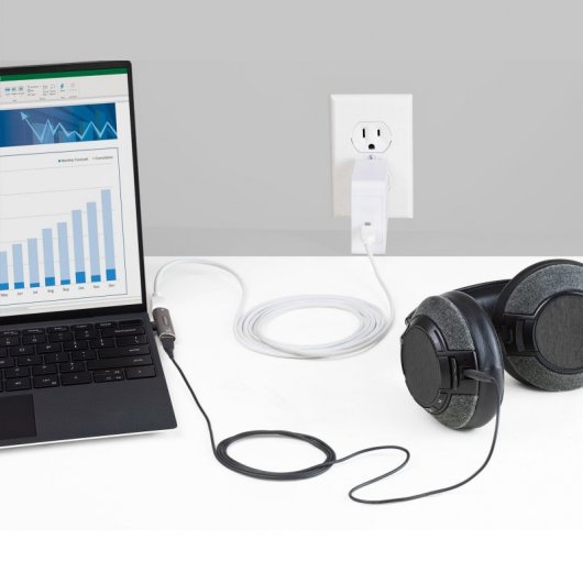 StarTech Adaptador de Audio y Carga USB-C Macho/Hembra Plata