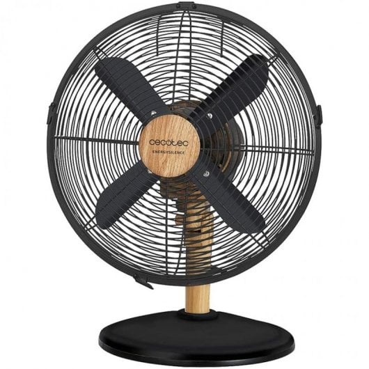 Ventilatore da Tavolo Cecotec EnergySilence 560 WoodDesk 45W 4 Pale 3 Velocità Silenzioso Oscillante