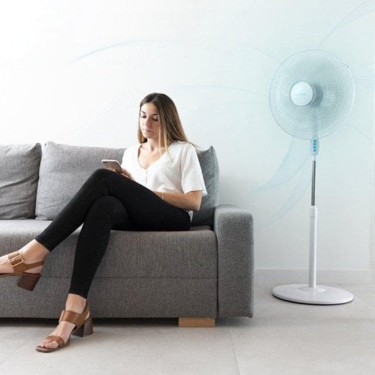 Ventilatore Cecotec EnergySilence 600 MaxFlow 70W 45cm 6 Pale Oscillazione