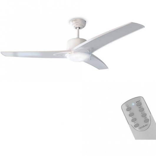 Cecotec EnergySilence Aero 550 Ventilador de Techo con Luz y Mando 60W Blanco