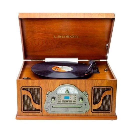 Tocadiscos Lauson IVX22 10W Bluetooth Riemenaandrijving CD Radio Hout