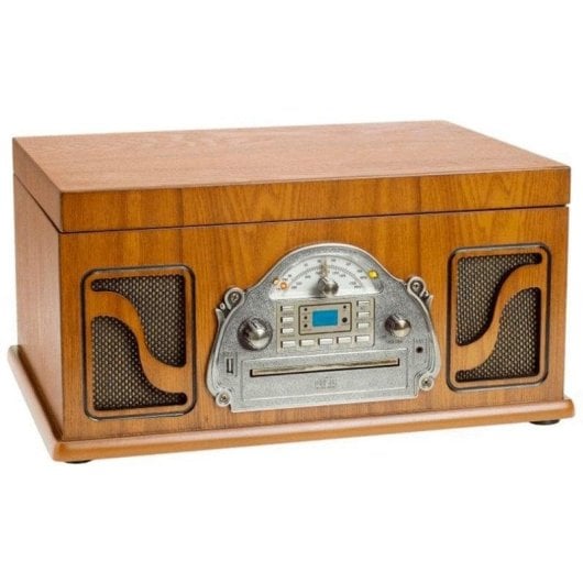 Tocadiscos Lauson IVX22 10W Bluetooth Riemenaandrijving CD Radio Hout