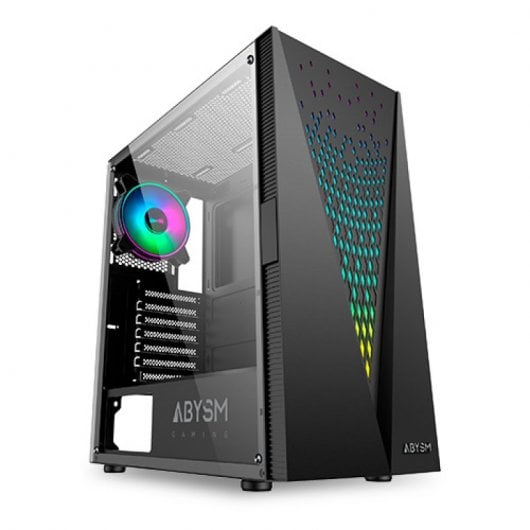 Abysm Gaming Danube Kolpa ARGB ATX Custodia per PC in vetro temperato USB 3.0 Nero