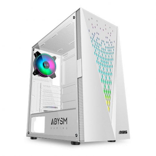 Abysm Gaming Danube Kolpa ARGB ATX Custodia per PC Vetro temperato USB 3.0 Bianco