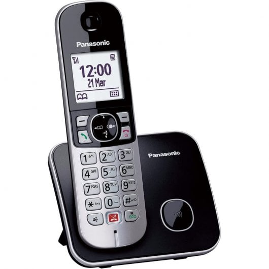 Telefono fisso wireless Panasonic KX-TG6851SP Grigio/Nero