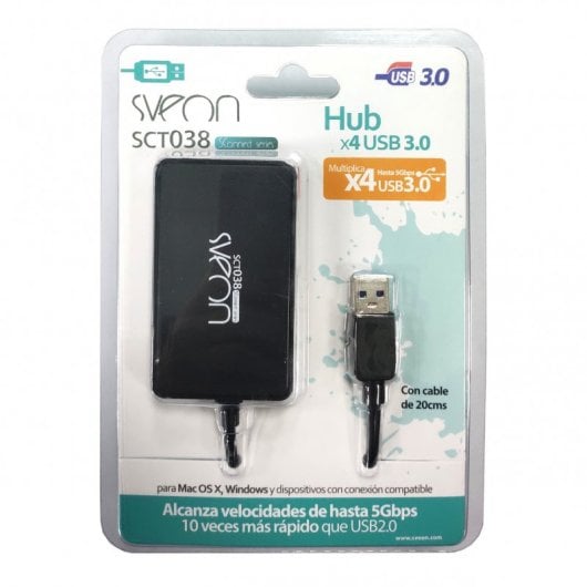 Sveon SCT038 Hub 4 x USB 3.0