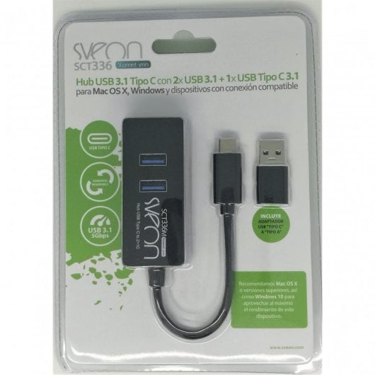 Sveon SCT336 Hub USB-C 4x USB 3.1