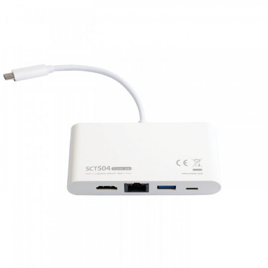Sveon SCT504 Hub USB-C/USB 3.1/HDMI 4K/RJ45
