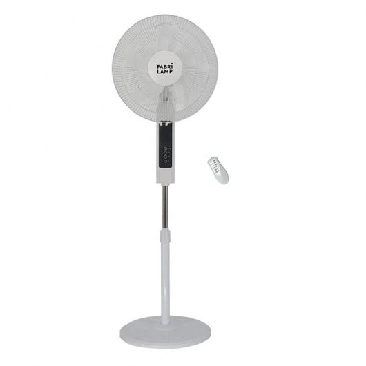 Fabrilamp Cacimbo Standventilator mit Fernbedienung, 45 W, Weiß