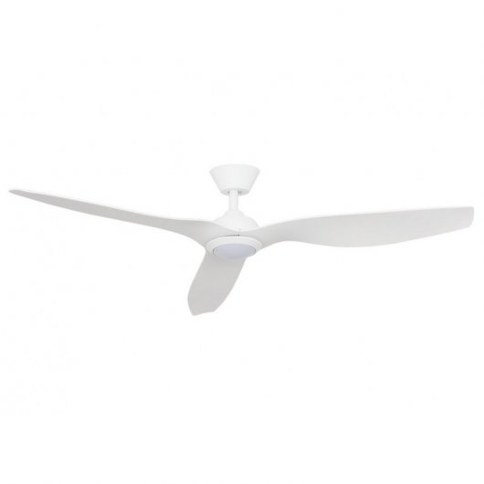 Fabrilamp Delfos Ventilador de Techo con Luz LED y Mando 28.6W Blanco