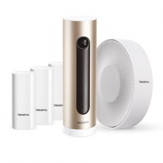 Netatmo Système d'Alarme Vidéo Intelligente Caméra Intérieure + Sirène + Capteurs d'Ouverture