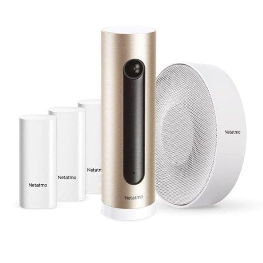 Allarme Netatmo NBU-ICSS-EU Wi-Fi Bluetooth Sensori Movimento Interno Sirena Video