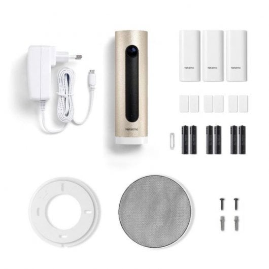 Netatmo Système d'Alarme Vidéo Intelligente Caméra Intérieure + Sirène + Capteurs d'Ouverture