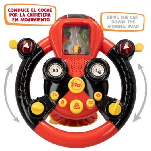 Motor Town Volante de Actividades Infantiles Rojo/Negro