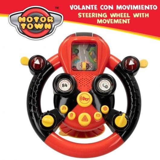Motor Town Volante de Actividades Infantiles Rojo/Negro
