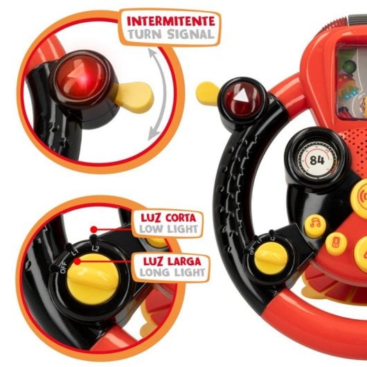 Motor Town Volante de Actividades Infantiles Rojo/Negro