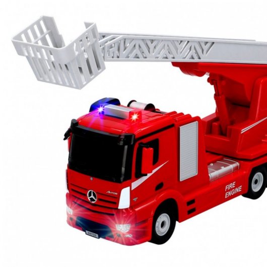 Rastar Mercedes Benz Antos Camión de Bomberos Rojo