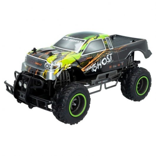 New Bright Camo Jungle Coche Eléctrico 4x4 Negro/Verde