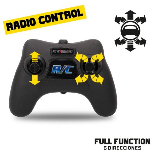 New Bright Camo Jungle Coche Eléctrico 4x4 Negro/Verde