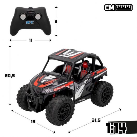 New Bright Polaris Coche Eléctrico 4x4 Rojo/Negro