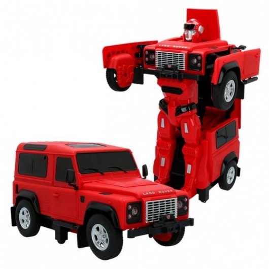 Rastar Land Rover Defender Coche Eléctrico Transformable Rojo