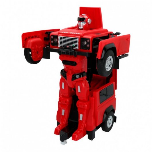 Rastar Land Rover Defender Coche Eléctrico Transformable Rojo
