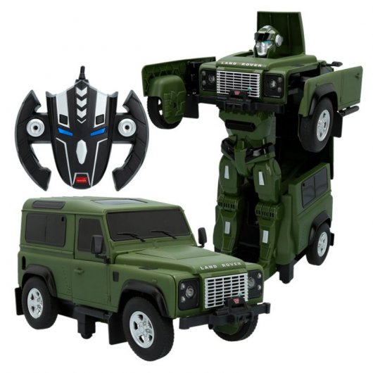 Rastar Land Rover Defender Coche Eléctrico Transformable Verde