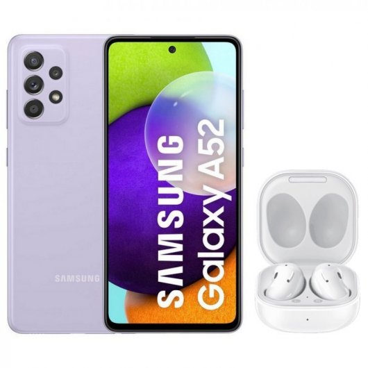 Samsung Pack Galaxy A52 128GB Violeta + Galaxy Buds Live Blancos