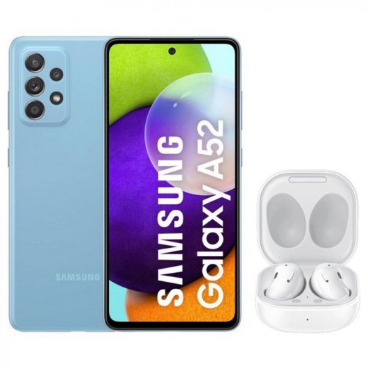 Samsung Pack Galaxy A52 256GB 6,5'' Azul + Galaxy Buds Live Brancos