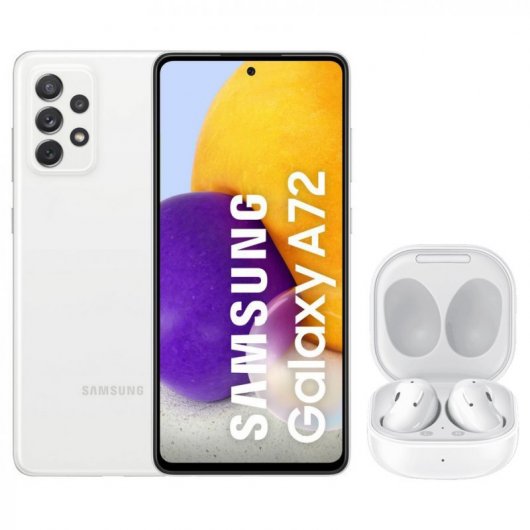Samsung Pack Galaxy A72 256GB Blanco + Galaxy Buds Live Blancos