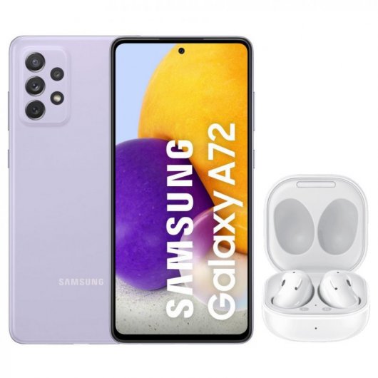 Samsung Pack Galaxy A72 256GB Violeta + Galaxy Buds Live Blancos