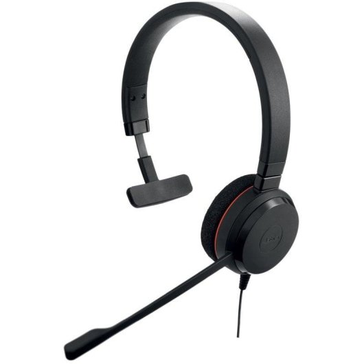 Auricolari Jabra Evolve 20 Mono USB cablati con cancellazione passiva del rumore Nero