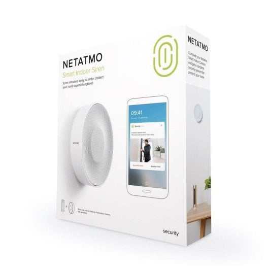 Allarme Netatmo Sirena Interna Wi-Fi Senza Fili App 110 dB Accessorio Telecamera