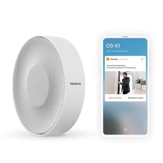 Allarme Netatmo Sirena Interna Wi-Fi Senza Fili App 110 dB Accessorio Telecamera