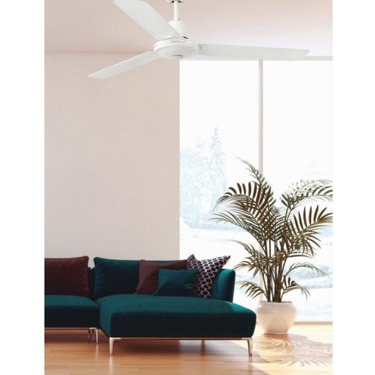 Faro Eco Indus Ventilateur de Plafond 48W Blanc