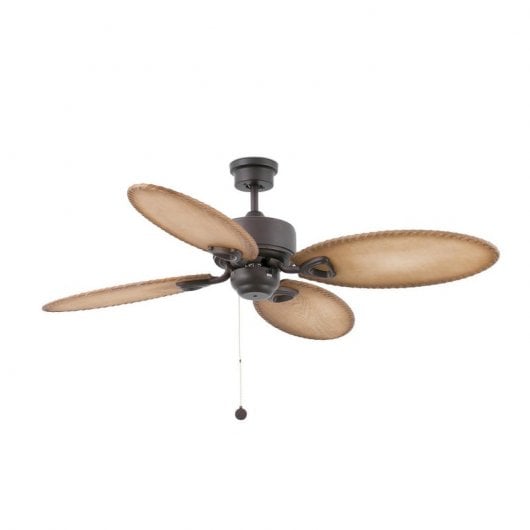 Faro Lombok Ventilador de Techo con Luz 58W Marrón Oscuro