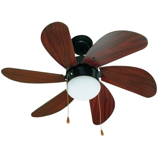 Faro Palao Ventilador de Techo con Luz 46W Marrón